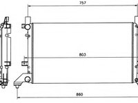 Radiator racire motor 58240 NRF pentru Vw Lt