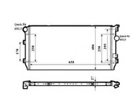 Radiator racire motor 58339 NRF pentru Seat Alhambra Vw Tiguan Vw Sharan