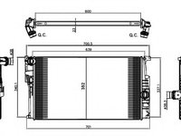 Radiator racire motor 58410 NRF pentru Bmw Seria 1 Bmw Seria 3 Bmw I3 Bmw Seria 4 Bmw Seria 2