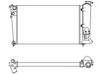 Radiator racire motor 58922 NRF pentru CitroEn Zx Peugeot 306 Peugeot 309