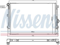 Radiator racire motor 606084 NISSENS pentru Vw Tiguan