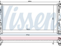 Radiator racire motor 606554 NISSENS pentru Peugeot Boxer Peugeot Manager CitroEn Jumper CitroEn Relay