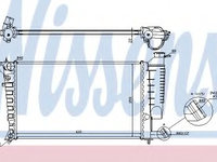 Radiator racire motor 61313 NISSENS pentru CitroEn Zx Peugeot 405 Peugeot 306 CitroEn Xsara