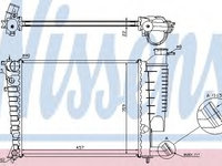 Radiator racire motor 61335A NISSENS pentru Peugeot 306 CitroEn Xsara