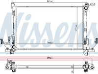 Radiator racire motor 630792 NISSENS pentru Renault Trafic Opel Vivaro Fiat Talento Nissan Nv300