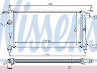 Radiator racire motor 632851 NISSENS pentru Opel Corsa Opel Vita Opel Tigra Chevrolet Corsa