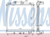 Radiator racire motor 63312 NISSENS pentru Honda Crx Honda Civic Honda Ballade