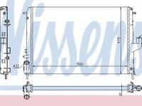 Radiator racire motor 637613 NISSENS pentru Dacia Sandero Dacia Logan Dacia Duster Renault Logan Renault Tondar Renault Duster