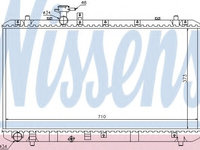 Radiator racire motor 64197 NISSENS pentru Fiat Sedici