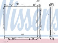 Radiator racire motor 647551 NISSENS pentru Toyota 4 Toyota Hilux Toyota Surf