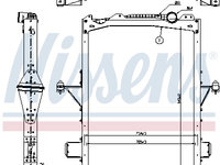 Radiator racire motor 65624 NISSENS pentru Volvo Fmx 2013 2014 2015 2016 2017 2018 2019 2020 2021 2022 2023 2024