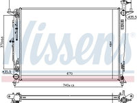 Radiator racire motor 666224 NISSENS