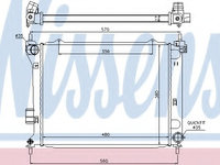 Radiator racire motor 67549 NISSENS pentru Hyundai I20