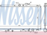 Radiator racire motor 68117 NISSENS pentru Honda Accord