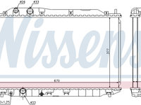 Radiator racire motor 68143 NISSENS pentru Honda Ballade Honda Civic