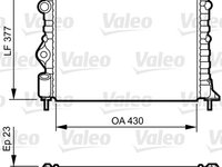 Radiator, racire motor (731378 VALEO) DACIA,NISSAN,RENAULT