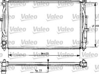 Radiator, racire motor (731537 VALEO) AUDI,SKODA,VW