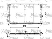 Radiator, racire motor (731755 VALEO) AUDI,SKODA,VW