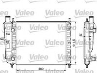 Radiator racire motor 732788 VALEO pentru Fiat Brava Fiat Bravo Fiat Marea