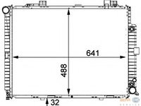 Radiator racire motor 8MK 376 711-151 HELLA pentru Mercedes-benz E-class