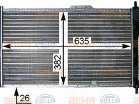 Radiator, racire motor (8MK376705581 HELLA) DAEWOO