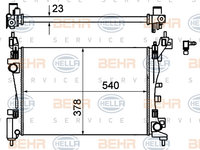 Radiator, racire motor (8MK376754574 HELLA) Citroen,FIAT,PEUGEOT