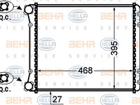 Radiator, racire motor (8MK376766281 HELLA) AUDI