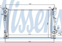 Radiator, racire motor ALFA ROMEO GIULIETTA (940) (2010 - 2016) NISSENS 60064 piesa NOUA