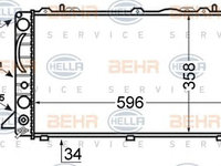 Radiator racire motor AUDI 80 B4 Avant (8C5) (An fabricatie 07.1992 - 01.1996, 90 - 140 CP, Diesel, Benzina) - OEM - MAXGEAR: AC263087 - LIVRARE DIN STOC in 24 ore!!!