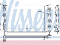 Radiator, racire motor AUDI A4 Avant (8D5, B5) (1994 - 2001) NISSENS 60299