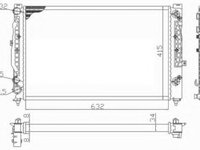 Radiator, racire motor AUDI A4 Avant (8D5, B5) (1994 - 2001) NRF 59101