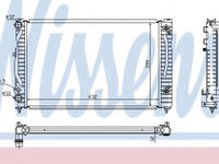 Radiator, racire motor AUDI A4 Avant (8D5, B5) (1994 - 2001) NISSENS 60499