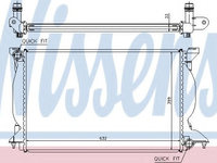 Radiator, racire motor AUDI A4 Avant (8E5, B6) (2001 - 2004) NISSENS 60302A