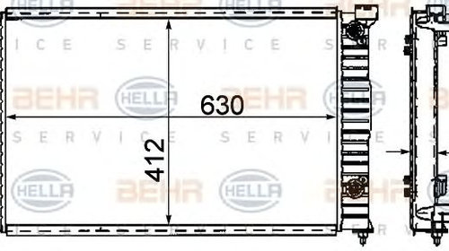 Radiator racire motor AUDI A4 B6 Saloon (8E2)