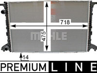 Radiator, racire motor AUDI A4 B9 (8W2, 8WC) MAHLE CR 2176 000P