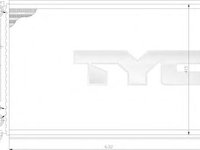 Radiator, racire motor AUDI A4 limuzina (8D2, B5), VW PASSAT limuzina (3B2), AUDI A6 limuzina (4B2, C5) - TYC 702-0011