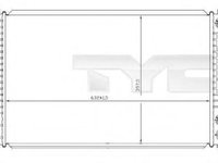 Radiator, racire motor AUDI A4 limuzina (8D2, B5), VW PASSAT limuzina (3B2), VW PASSAT Variant (3B5) - TYC 702-0008