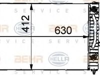 Radiator, racire motor AUDI A4 limuzina (8D2, B5), VW PASSAT Variant (3A5, 35I), VW PASSAT limuzina (3B2) - HELLA 8MK 376 716-621