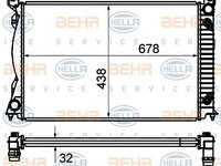 Radiator racire motor AUDI A6 Allroad (4FH, C6) - OEM - NRF: NRF53023|53023 - Cod intern: W02141945 - LIVRARE DIN STOC in 24 ore!!!