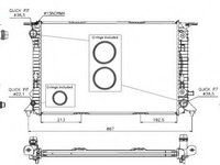 Radiator, racire motor AUDI Q5 (8R) (2008 - 2016) NRF 53719