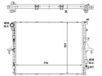 Radiator, racire motor AUDI Q7 (4L) (2006 - 2015) NRF 53798 piesa NOUA