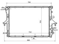 Radiator, racire motor AUDI Q7 (4L) (2006 - 2015) NRF 53864