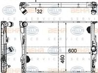 Radiator racire motor BMW 1 Convertible (E88) (An fabricatie 03.2008 - 12.2013, 143 - 218 CP, Benzina) - OEM - NRF: NRF53474|53474 - LIVRARE DIN STOC in 24 ore!!!