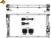 Radiator, racire motor BMW 3 cupe (E92) (2006 - 2013) NRF 53472
