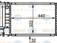 Radiator racire motor BMW 3 Touring (E36) - OEM - NRF: NRF53426A|53426A - Cod intern: W02751824 - LIVRARE DIN STOC in 24 ore!!!