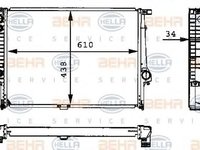 Radiator, racire motor BMW 5 limuzina (E34), BMW 7 limuzina (E32) - HELLA 8MK 376 713-071