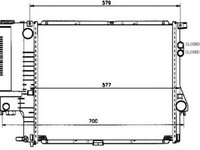 Radiator, racire motor BMW 5 Touring (E39) (1997 - 2004) NRF 58247