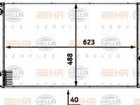 Radiator, racire motor BMW 7 limuzina (E65, E66, E67), BMW 5 limuzina (E60), BMW 5 Touring (E61) - HELLA 8MK 376 718-001