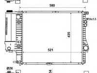 Radiator, racire motor BMW Seria 5 (E39) (1995 - 2003) NRF 58165 piesa NOUA