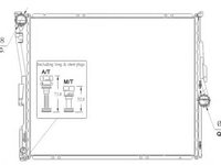 Radiator, racire motor BMW X3 (E83) (2004 - 2011) NRF 53956 piesa NOUA
